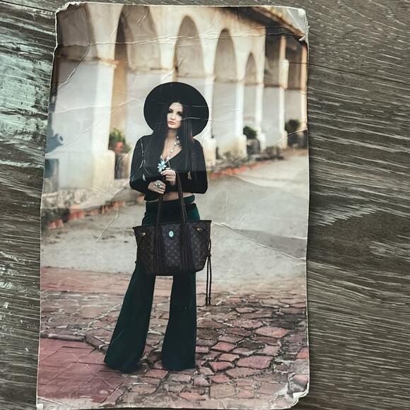 Louis Vuitton jeune Fille bag upcycled by Vintage boho bags - Picture 6 of 7